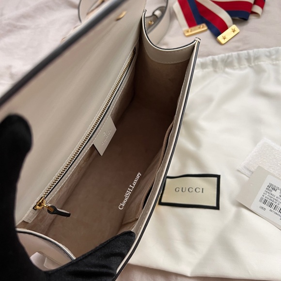 Auth Gucci White Sylvie Small Bag - Excellent condition - Picture 8 of 16